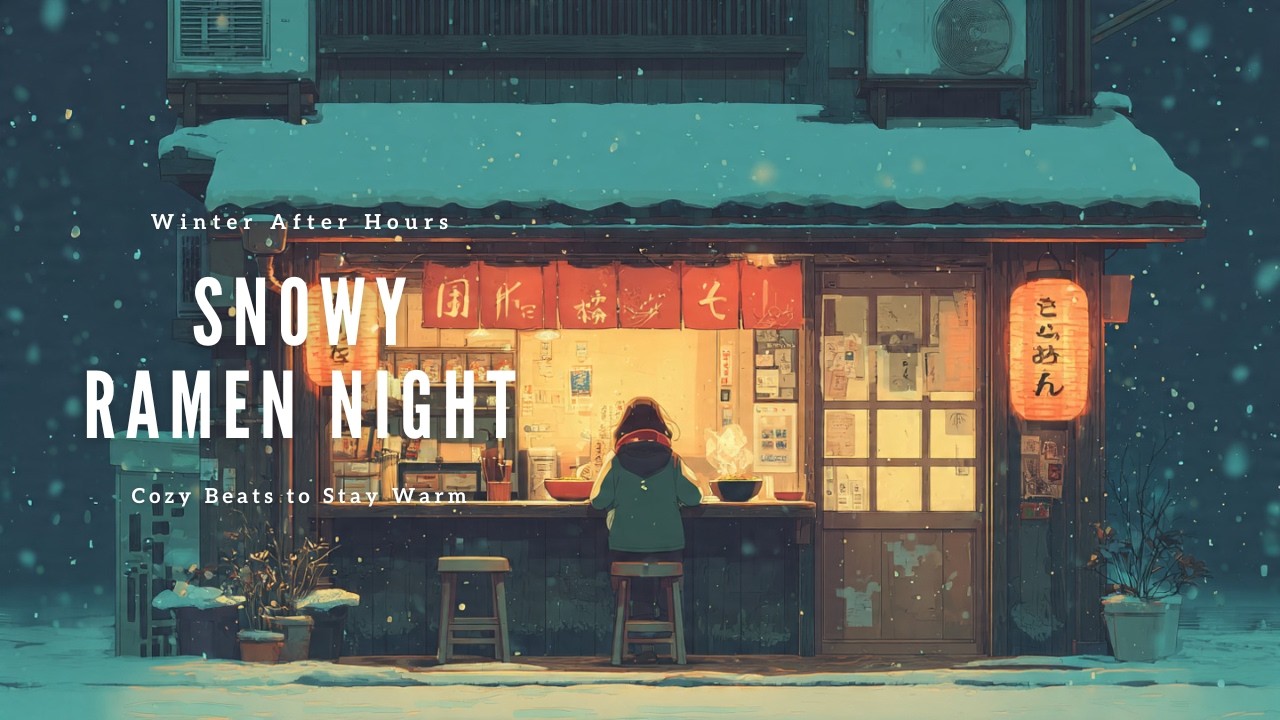 cozy winter ramen 🍜 — snowy tokyo night lofi for study & relax ❄️