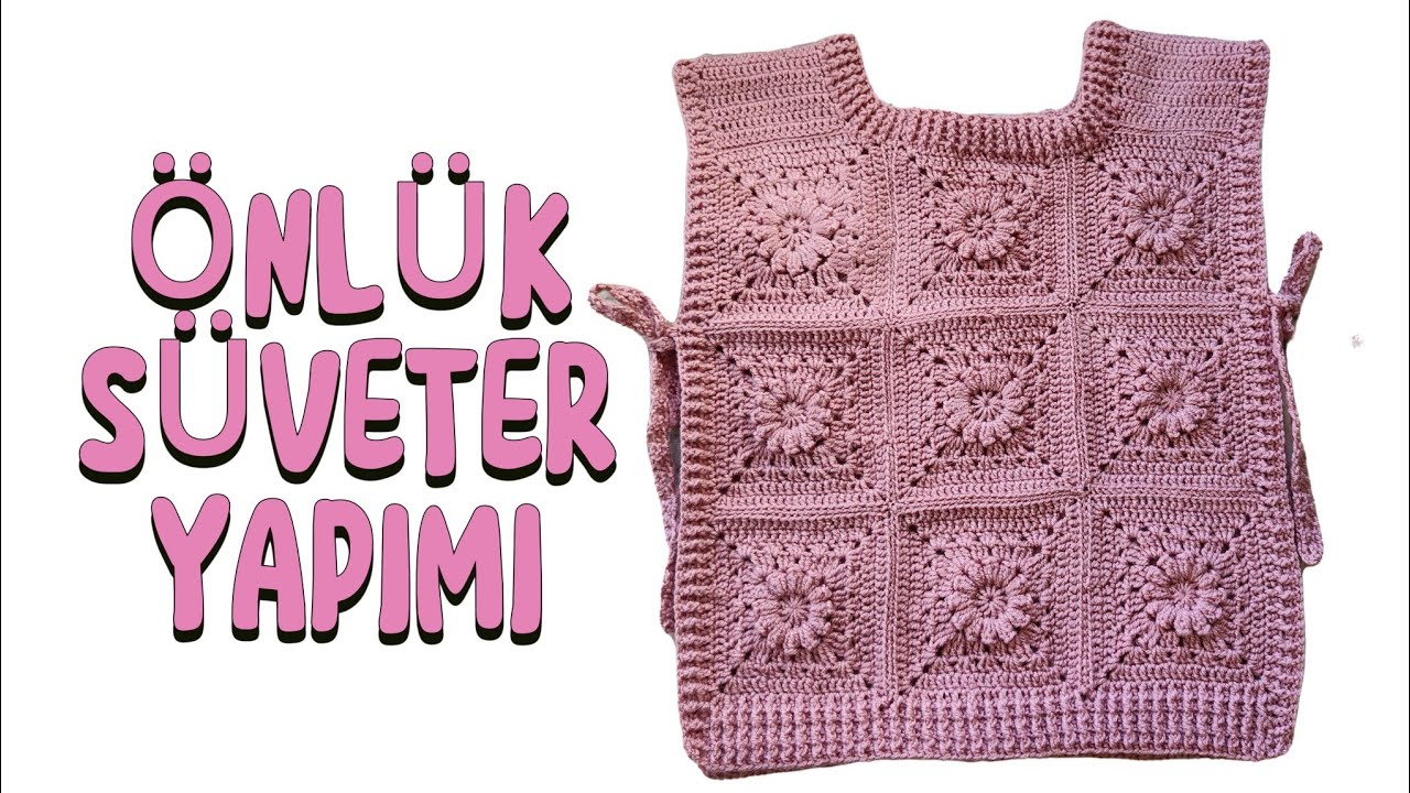 ZARA ÖNLÜK SÜVETER YAPIMI / MOTİFLİ ÖNLÜK SÜVETER  
