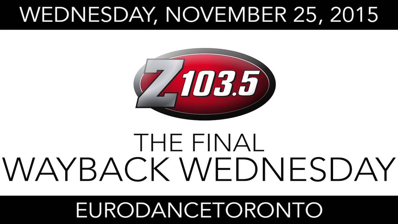 Z103.5 The Final Wayback Wednesday - November 25, 2015 - Eurodance