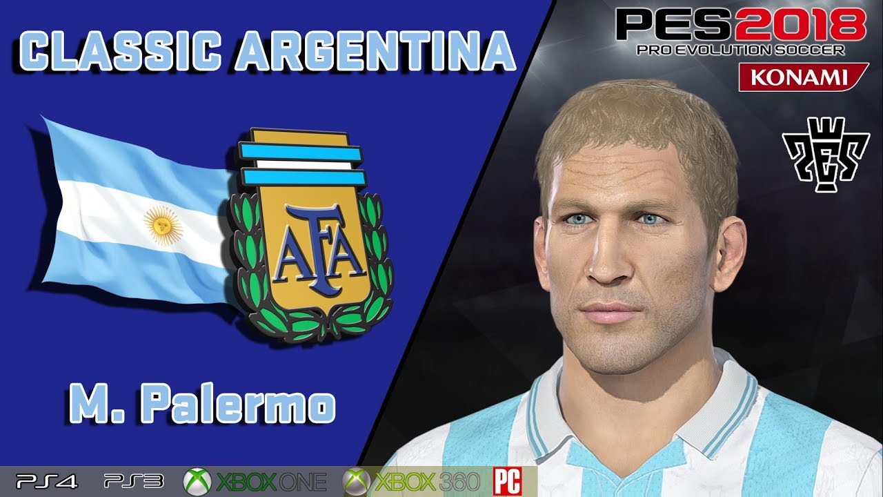M. PALERMO  face+stats  (Classic Argentina)