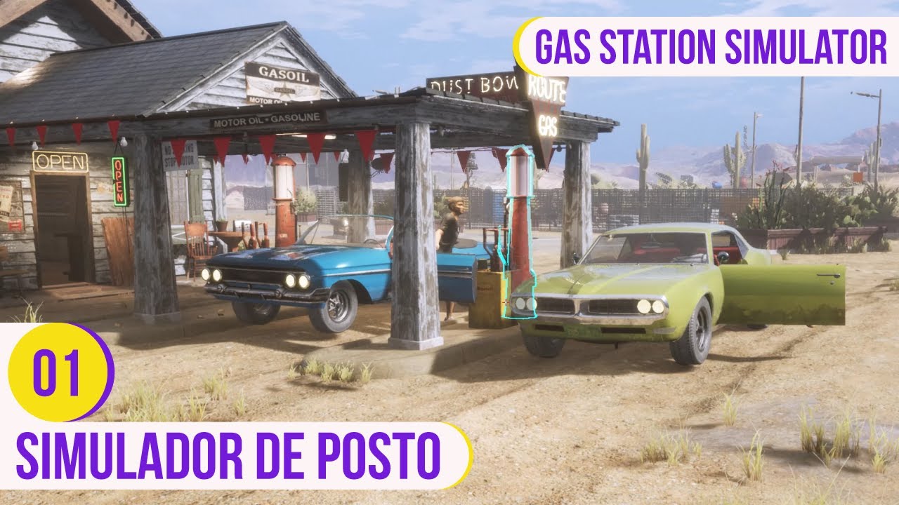 4K - Simulador de Posto de Gasolina | Gas Station Simulator (Ep. 01)