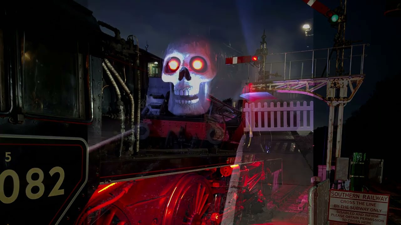 The #Ghost Train at #bluebellrailway #halloween #ghosttrain #railways #locomotive 