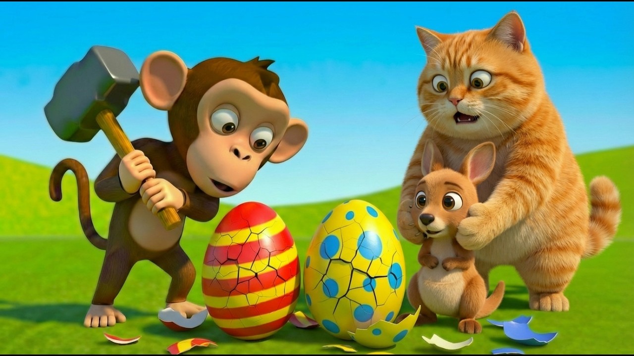 Old MacDonald’s Had A Farm | Naughty Monkey and Cat Stole Everything 🐒🐱Revenge Mission!