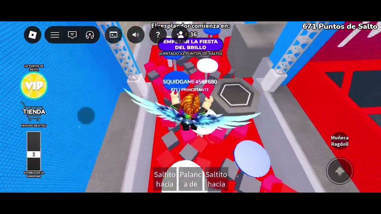 Voy a un parque de trampolines en roblox