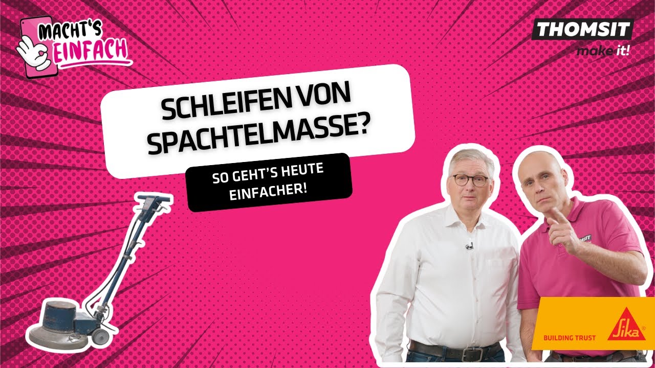 ⚡Schleifen von Spachtelmasse? | So geht’s heute einfacher | THOMSIT