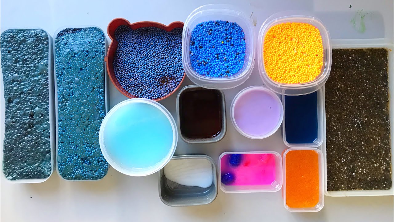 Play with garbage slime 🗑 #slime21