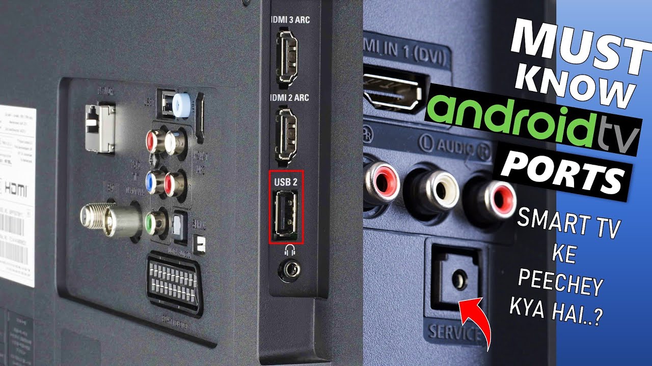 Must Know Android Smart TV Ports & Connectivity - HDMI ARC/eARC, USB, Optical, Ethernet | Explained