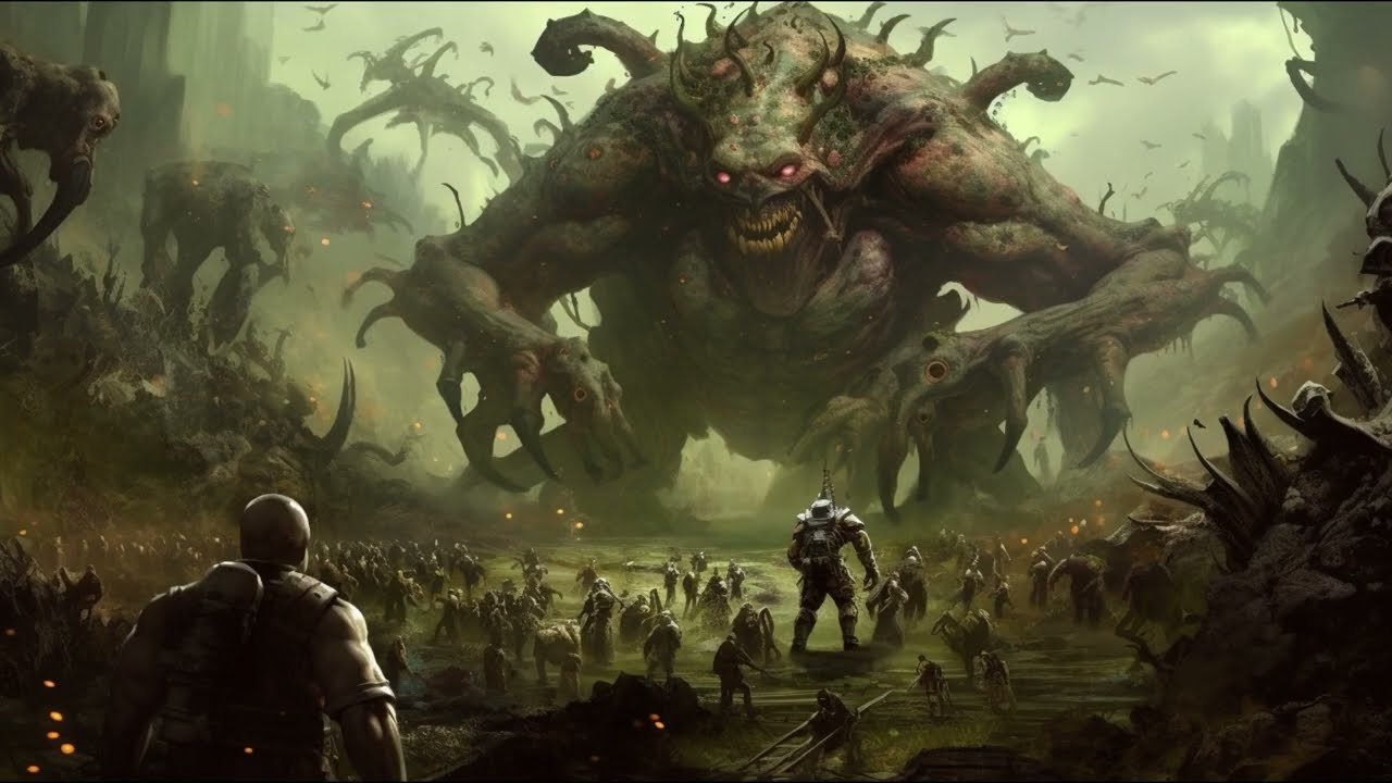 Forces of Nurgle | Midjourney AI Art | Warhammer 40K