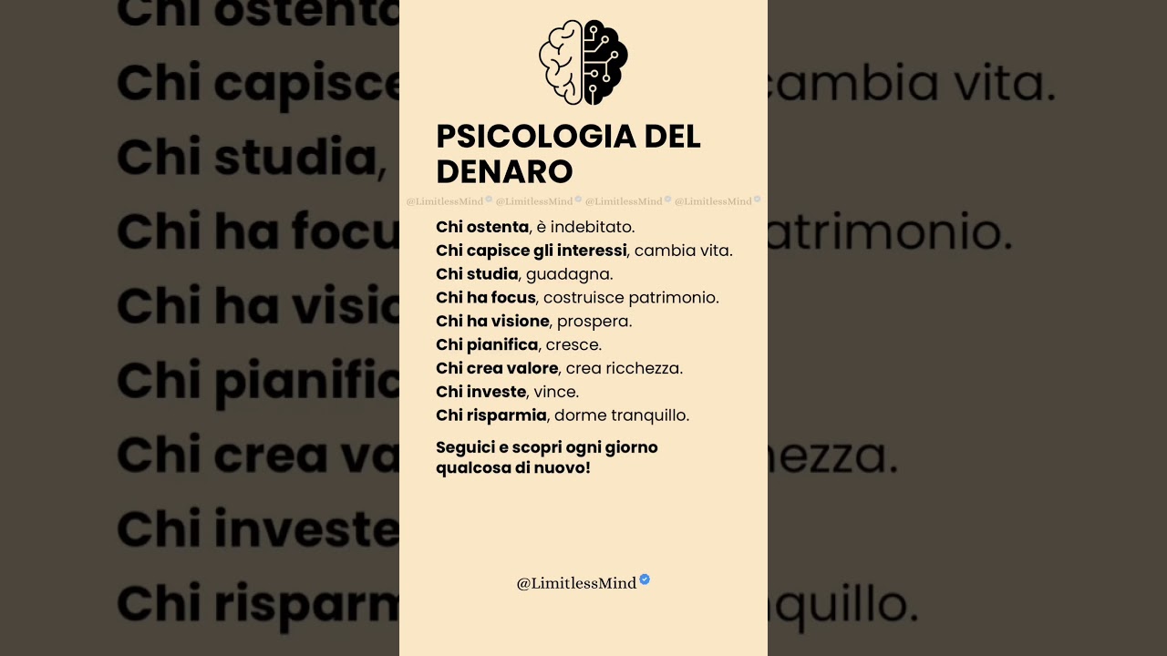 Psicologia del Denaro
