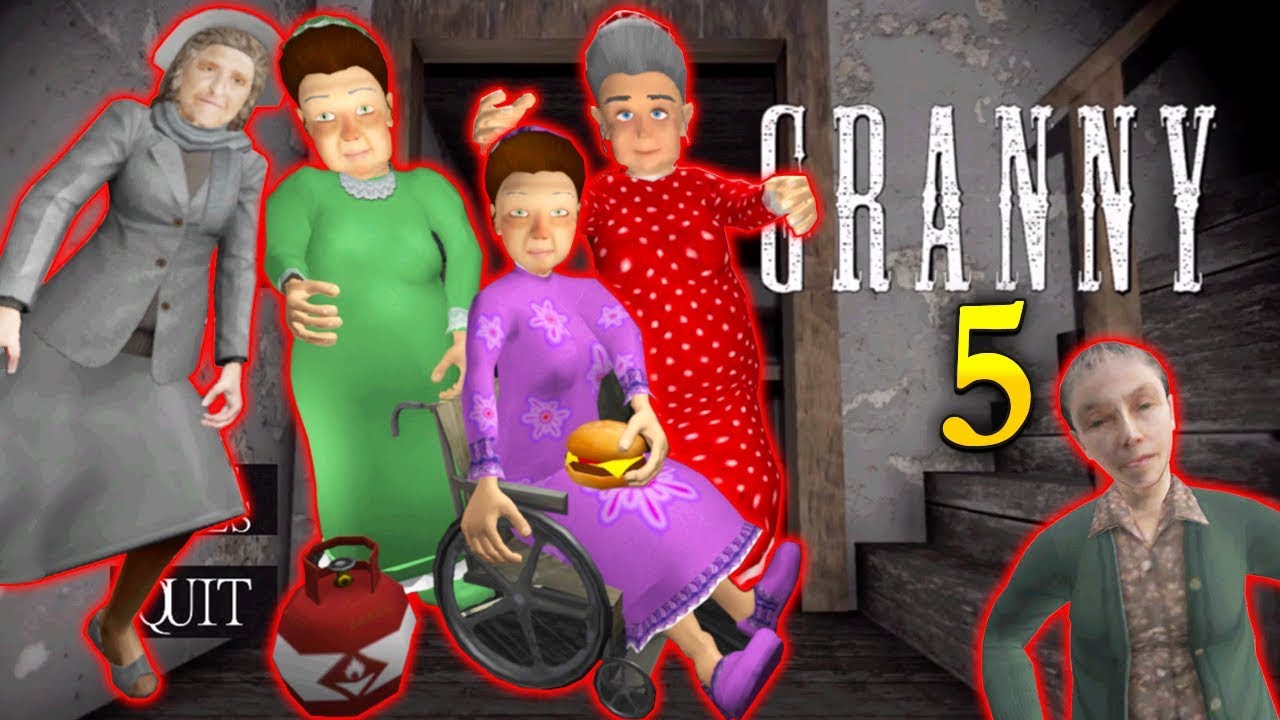 КОНЦОВКА 5 ДОБРЫХ БАБУЛЬ ГРЕННИ СОСЕД - Scary Neighbor Granny Escape