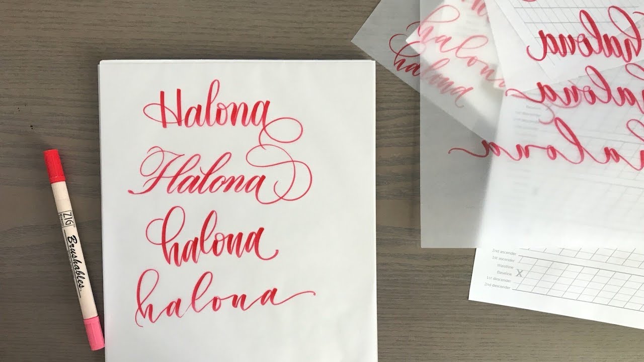 Four ways to write a name | Brush Calligraphy Tips