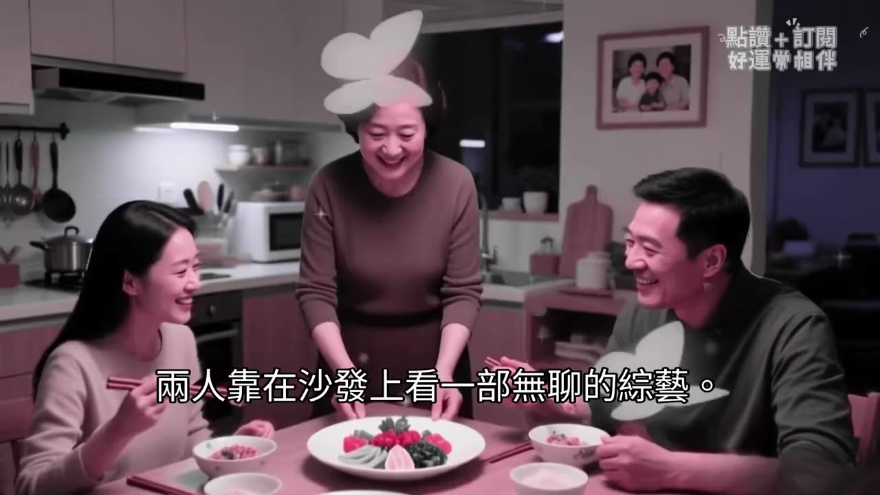 婆婆从未来過餐桌上，每晚只給我們做飯，老公笑我不知好歹，其實媽躲在廚房吃剩菜，看到那一幕我狠狠扇了老公一巴掌