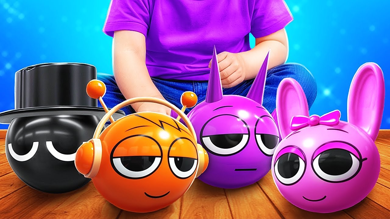 Sprunki Строят Домики Одного Цвета Челлендж! Мейковер комнаты!