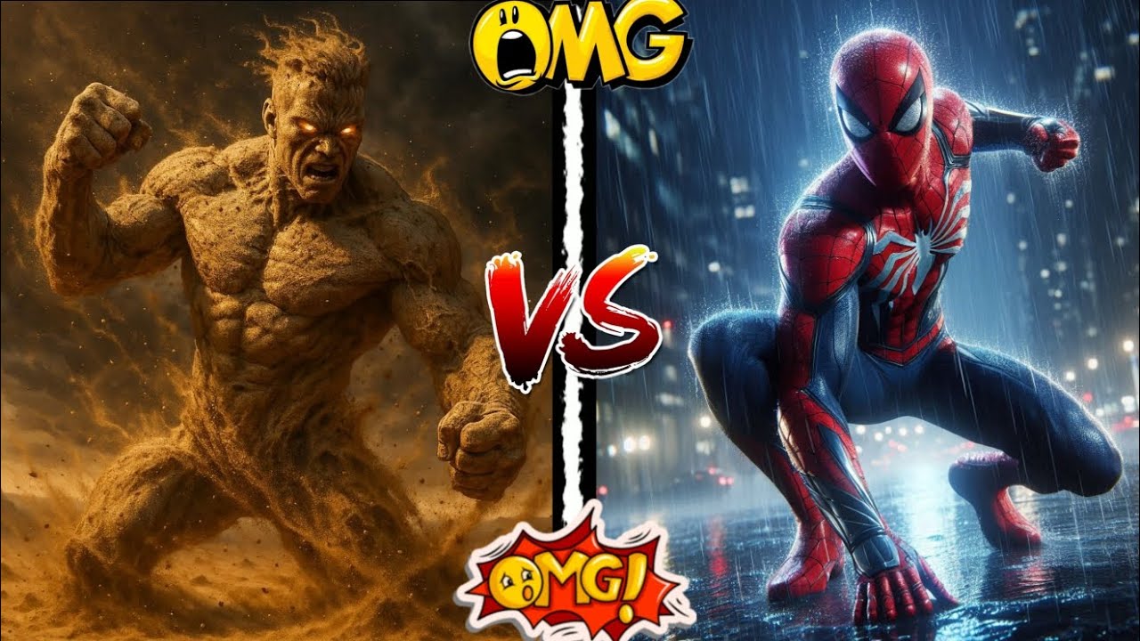 Sandman vs Spiderman 