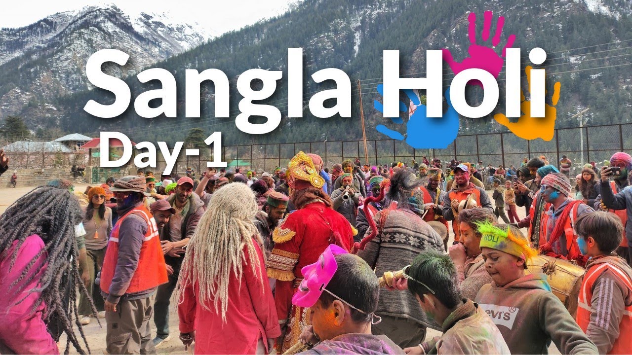 Sangla Holi Vlog | Exploring Traditional Holi Festival in Kinnaur, Himachal Pradesh
