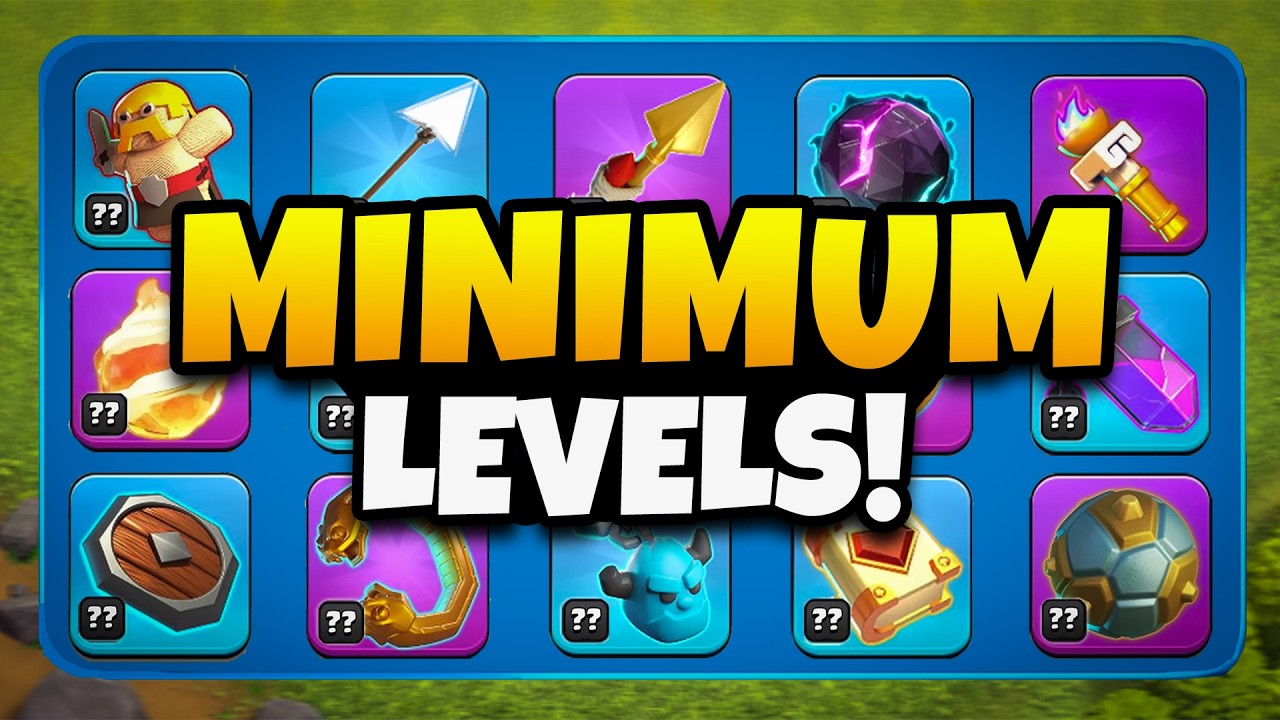 The MINIMUM Level for EVERY Equipment NO ONE TELLS YOU!