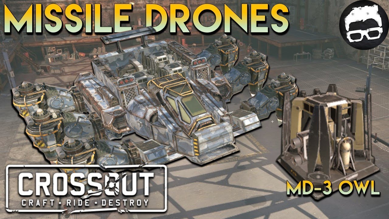 Crossout -- MD-3 Owl Missile Drones (Dawn's Children Hover Build) #65