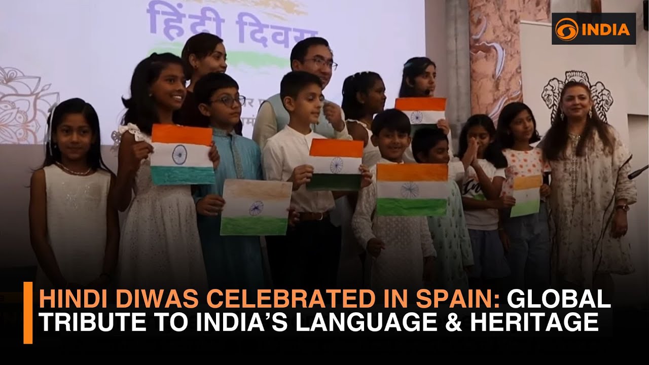 Hindi Diwas Celebrated in Spain | Global Tribute to India&rsquo;s Language & Heritage | DD India