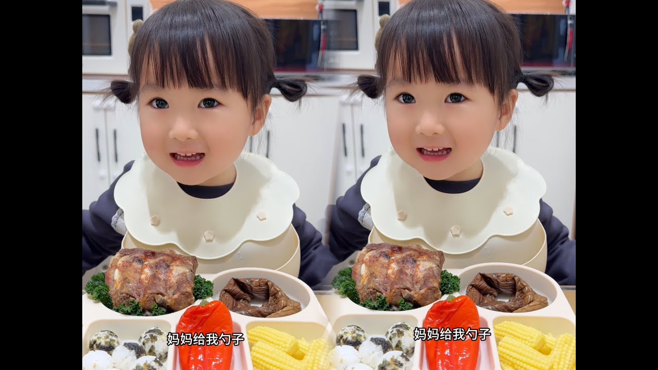 Today it's ribs! ㄟ(≧◇≦)ㄏ #baby #babyeating  #babygirl  #babyeatingfood  #cuty
