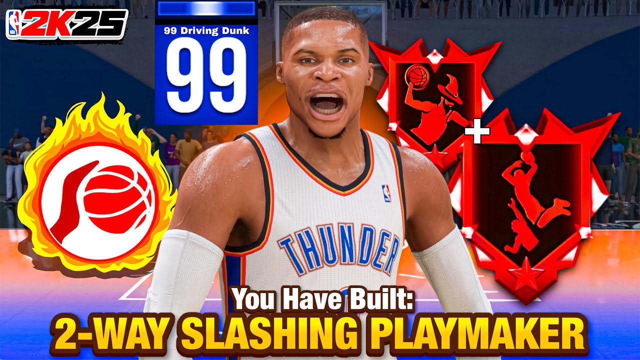 This RUSSELL WESTBROOK BUILD is a MENACE in RANDOM REC on NBA 2K25