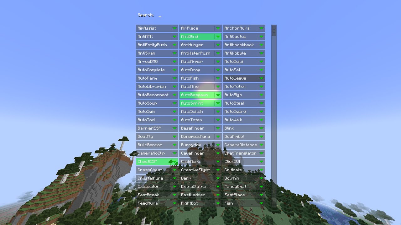 Minecraft Hile (Wurst Client)