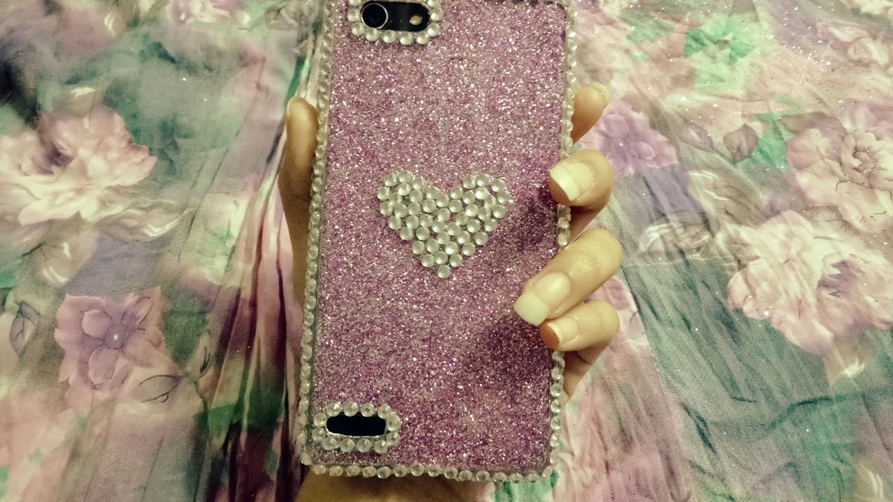 DIY | Glittery Bling pink phone case 💓