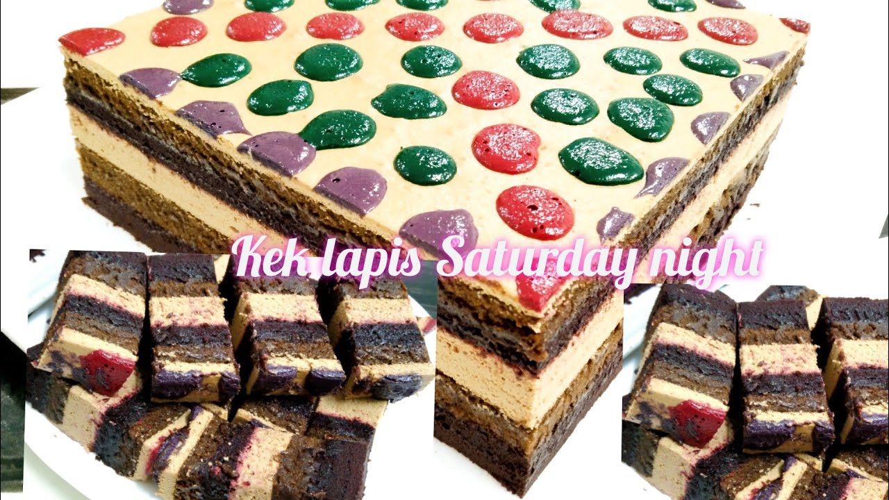 KEK LAPIS SATURDAY NIGHT Bakar supermoist versi SaRaWaK StylE