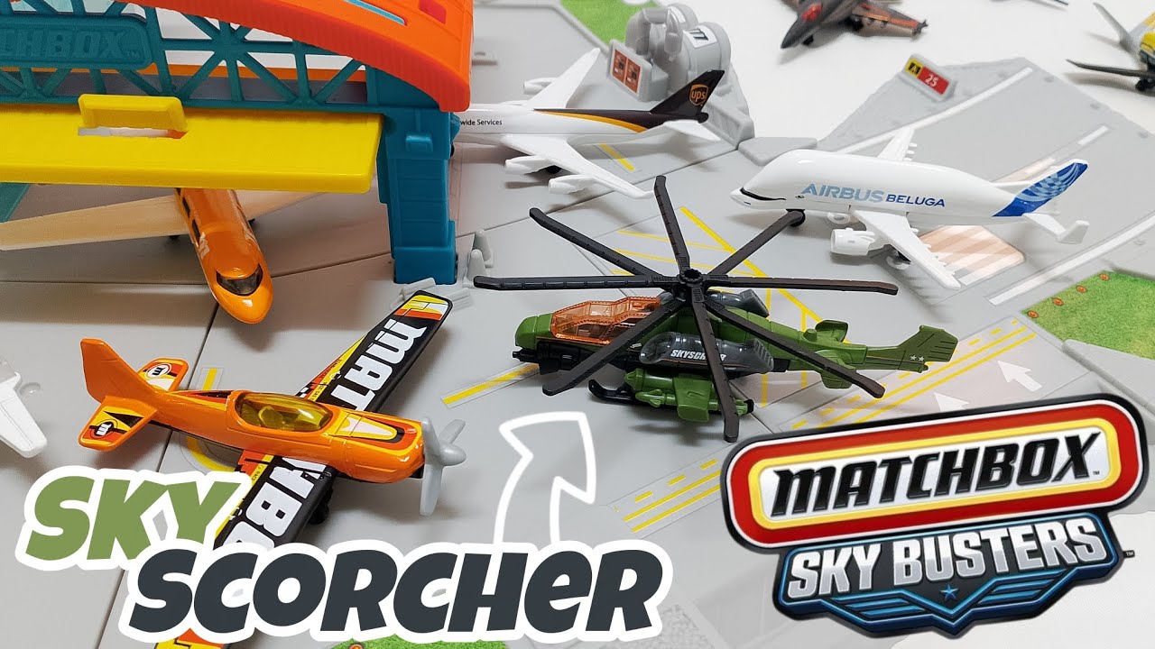Matchbox Sky Busters Unboxing - Sky Scorcher Attack Heli Review