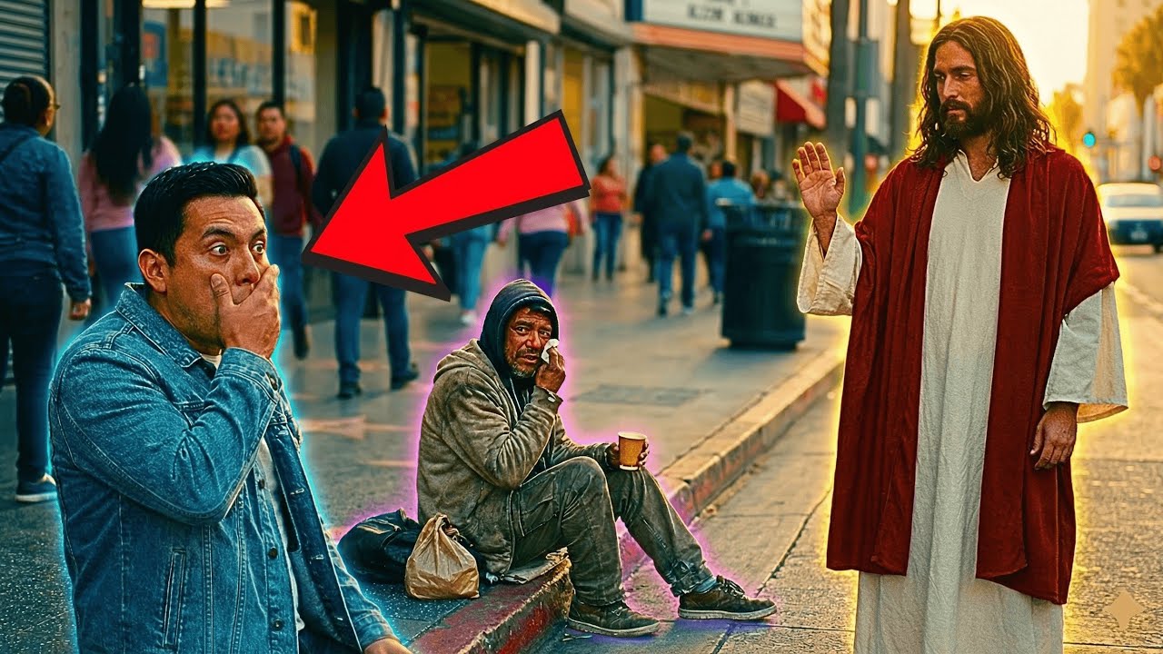 JESÚS HIZO PAGAR AL HOMBRE QUE ESCUPIÓ AL MENDIGO… Y SU BOCA SE BORRÓ