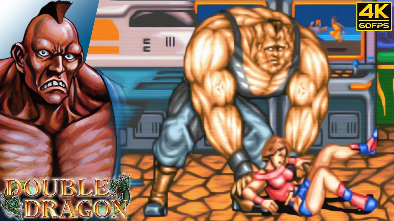 Double Dragon - Abobo (Neo Geo CD / 1995) 4K 60FPS