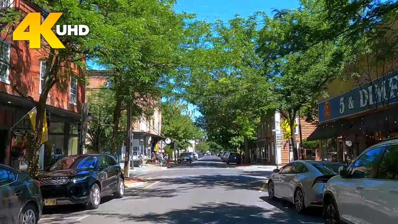 New Hope & Lambertville 4K Driving Tour | Pennsylvania & New Jersey Sister Towns