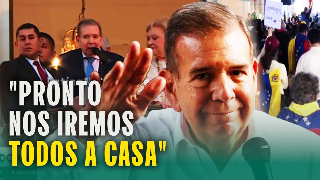 VENEZOLANOS LLEGAN A LA PLAZA SAN MARTÍN PARA RESPALDAR A EDMUNDO GONZÁLEZ