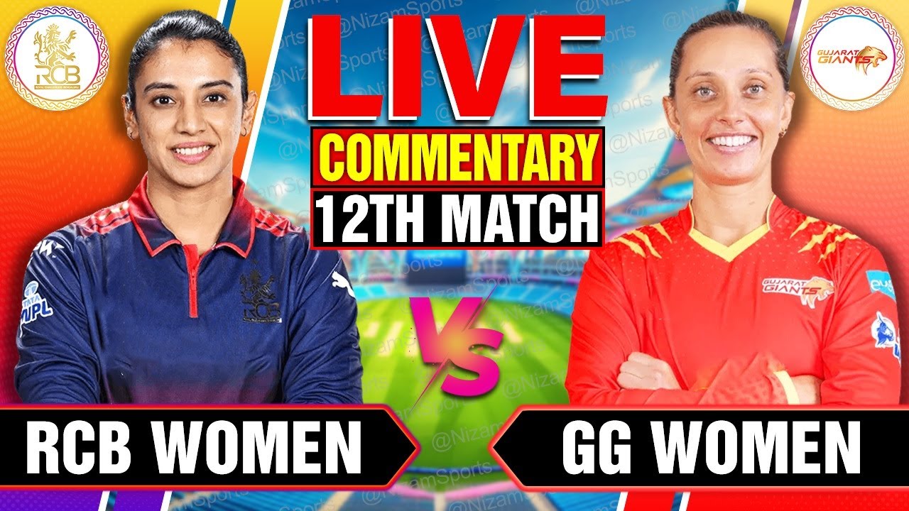 🔴LIVE GGW vs RCBW | WPL 2026 12th Match | Live Score & Commentary