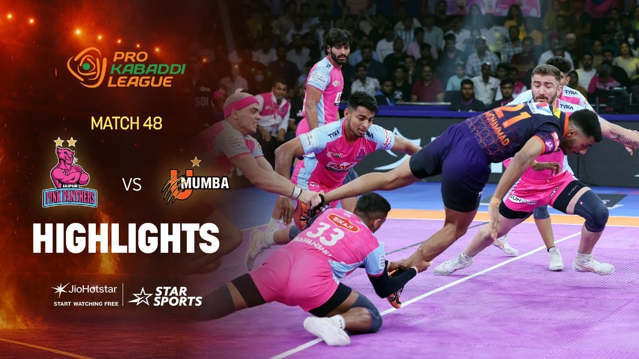 Thriller in the tie-breaker: Jaipur Pink Panthers stun U Mumba for a comeback win | HIGHLIGHTS PKL12