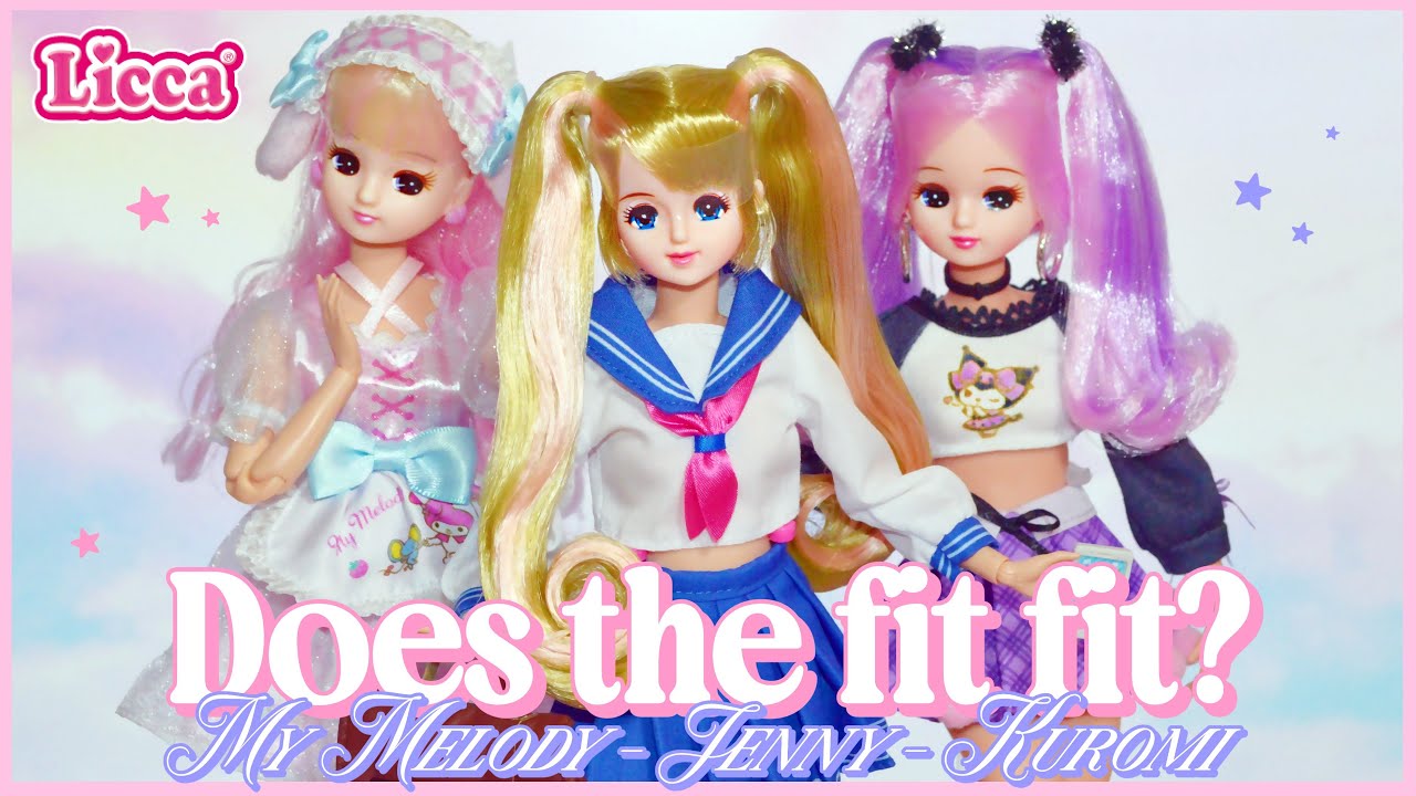 Sanrio My Melody & Kuromi x Licca and Jenny: Does the fit fit? (+ MTM body matches!)
