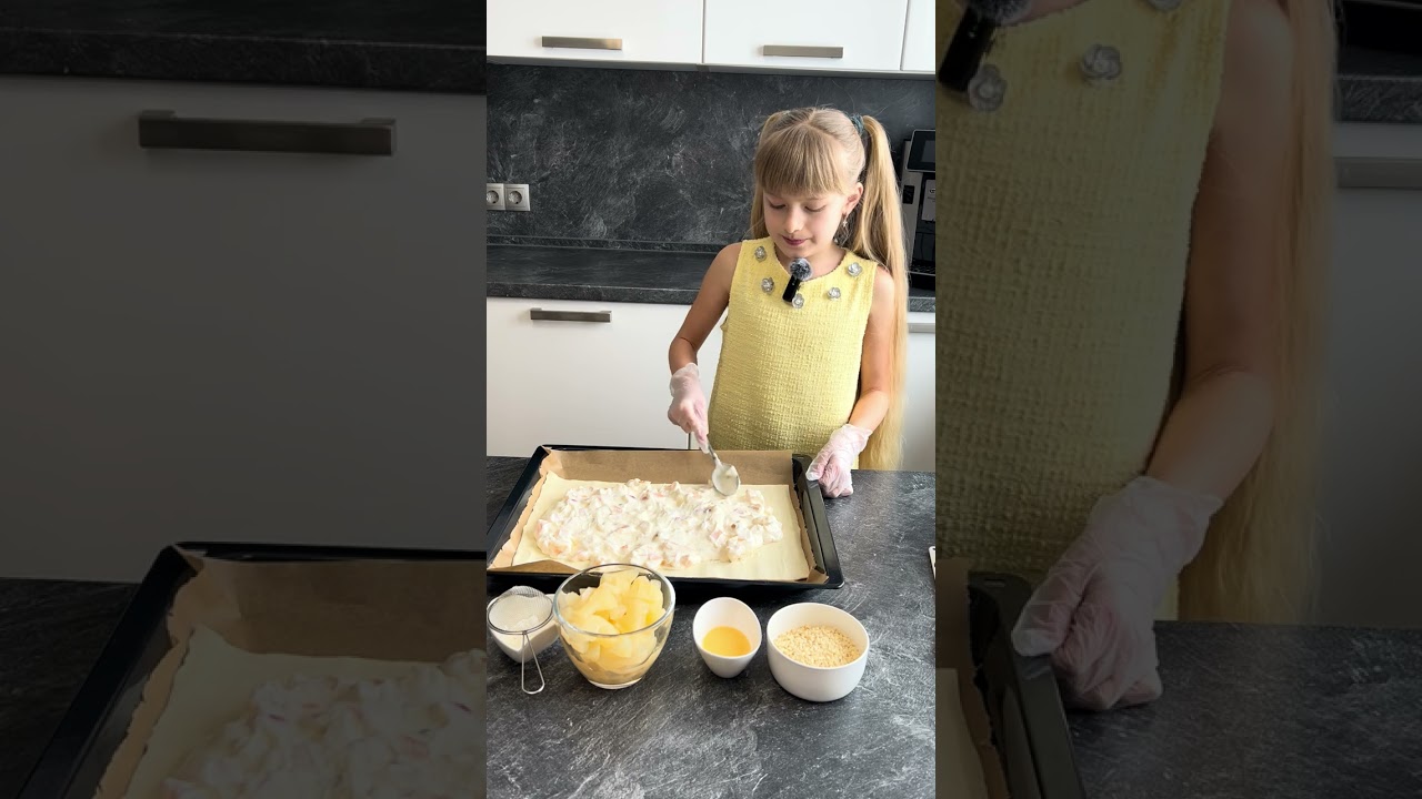 Blätterteigkuchen  mit Quark und Früchten 