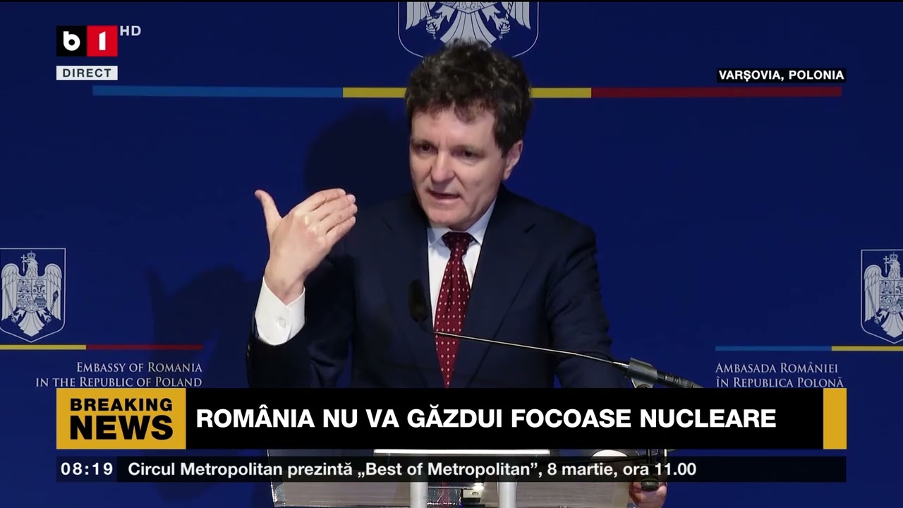 ROMÂNIA NU VA GĂZDUI FOCOASE NUCLEARE_Știri B1TV_6 mar. 2026
