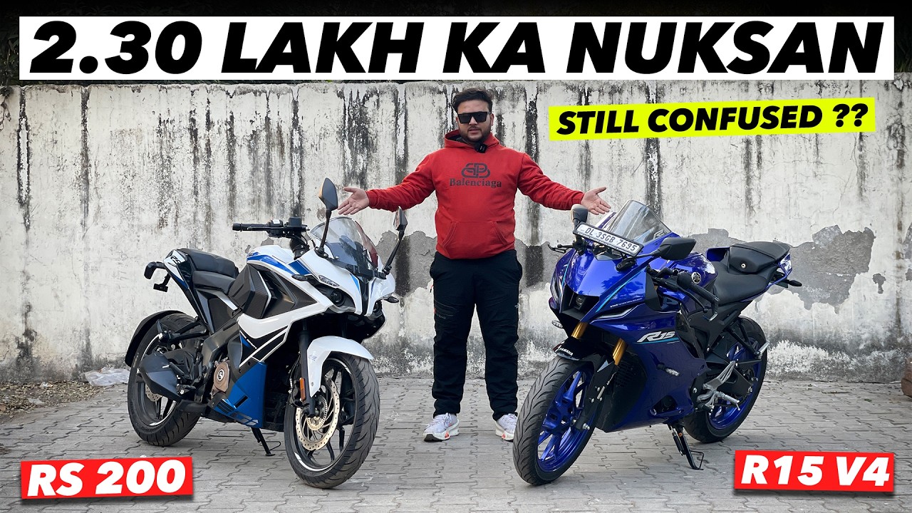 Ultimate Comparison for Budget Sportbike Lovers ! Bajaj Pulsar RS200 VS Yamaha R15M Comparision