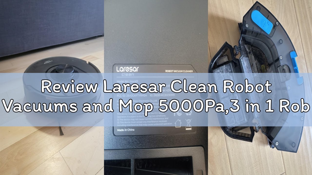 Review Laresar Clean Robot Vacuums and Mop 5000Pa,3 in 1 Robot Vacuums Lidar Navigation,210Mins Max,
