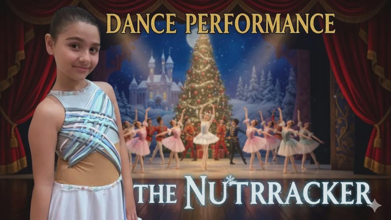 Andriana Gets Ready for the Big Christmas Dance Show with Alena and Princess
