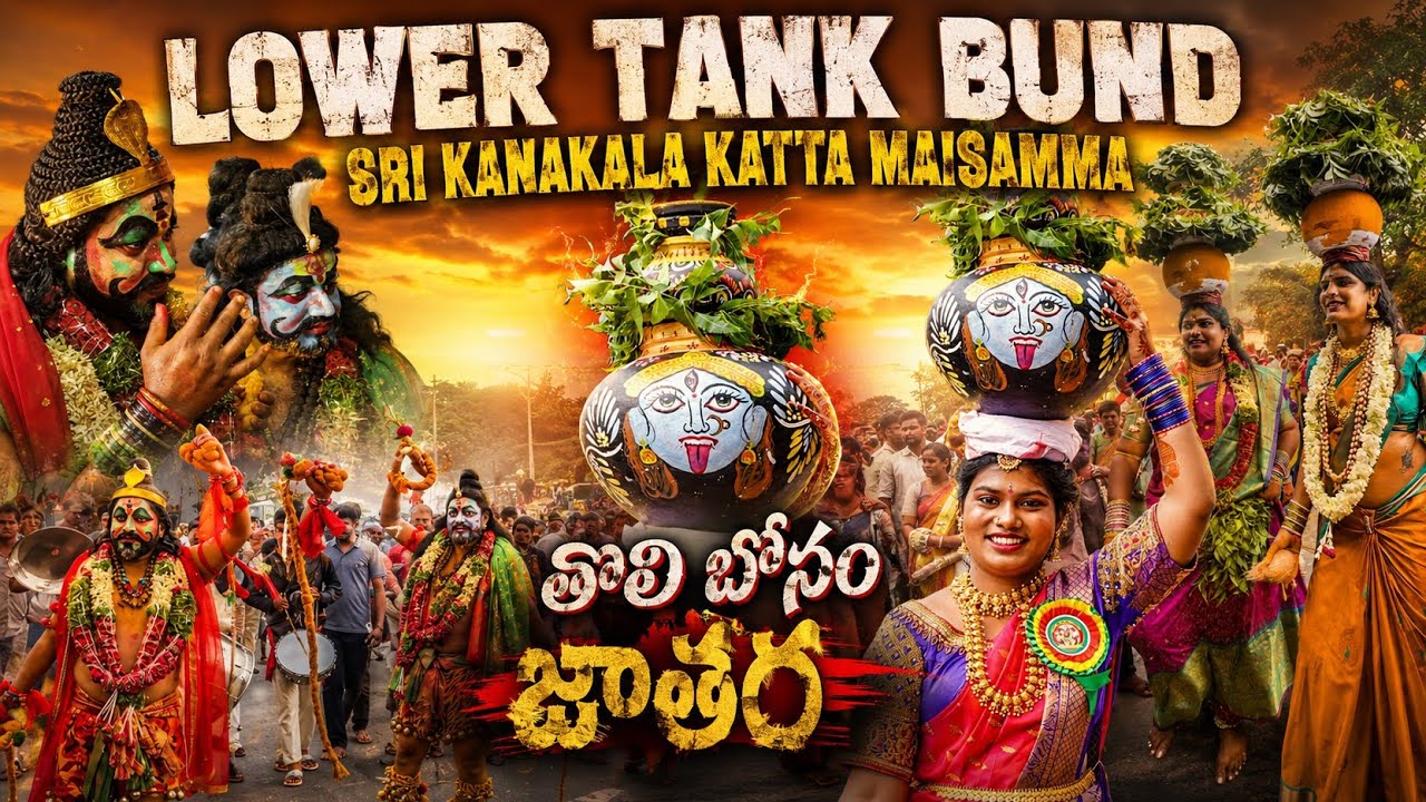 Lower Tank Bund  Sri Kanakala Katta Maisamma tholi Bonam jatara