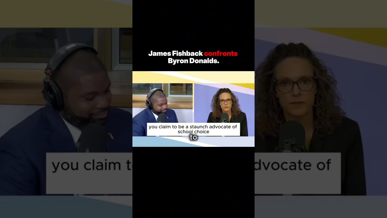 James Fishback confronts Byron Donalds.