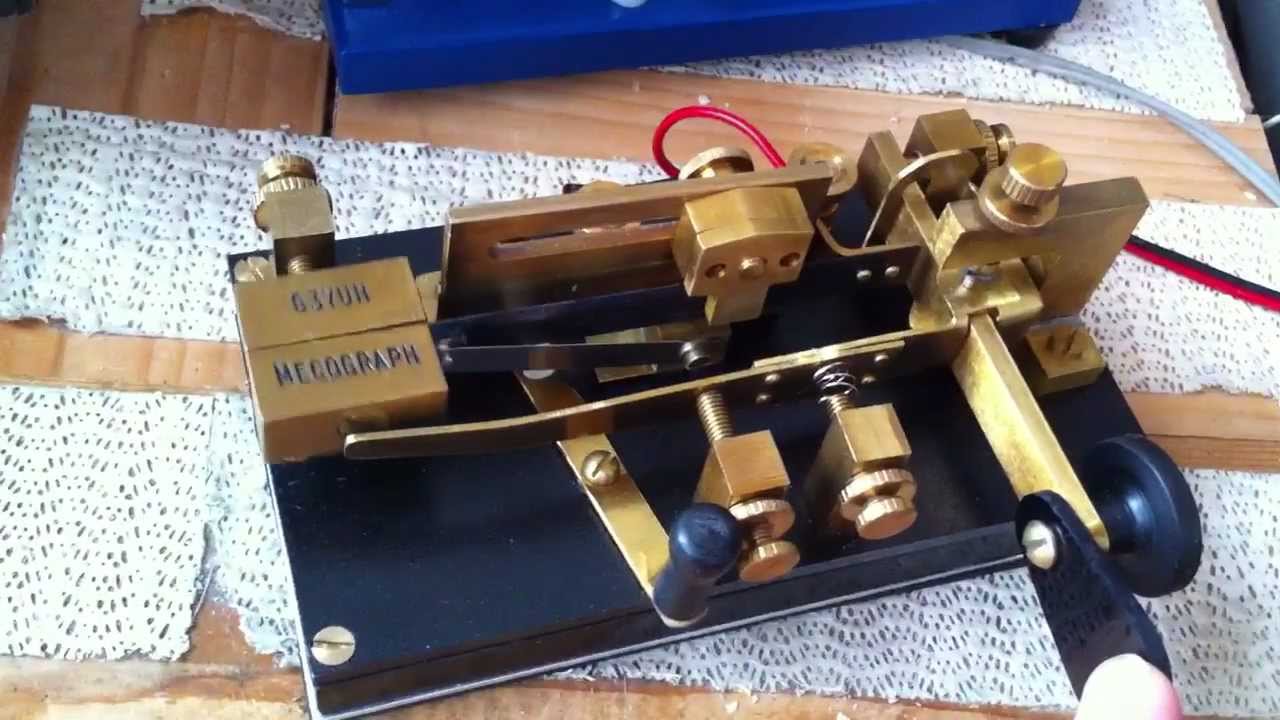 1907 Mecograph Bugkey made by G3YUH