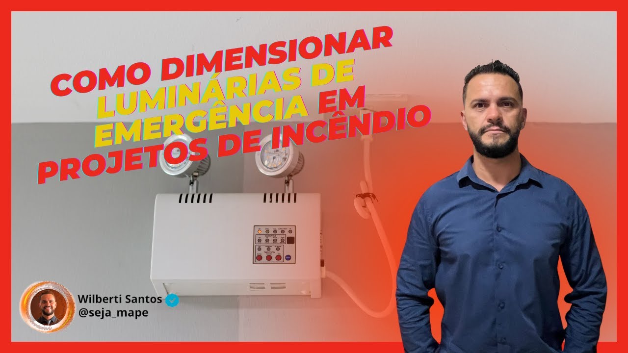 Como dimensionar luminárias de emergência em projetos de incêndio, aula prática!