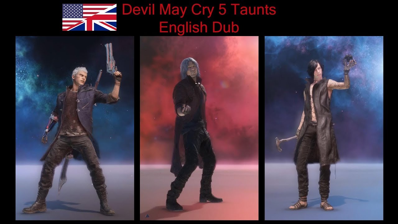 Devil May Cry 5 Taunts - English Dub