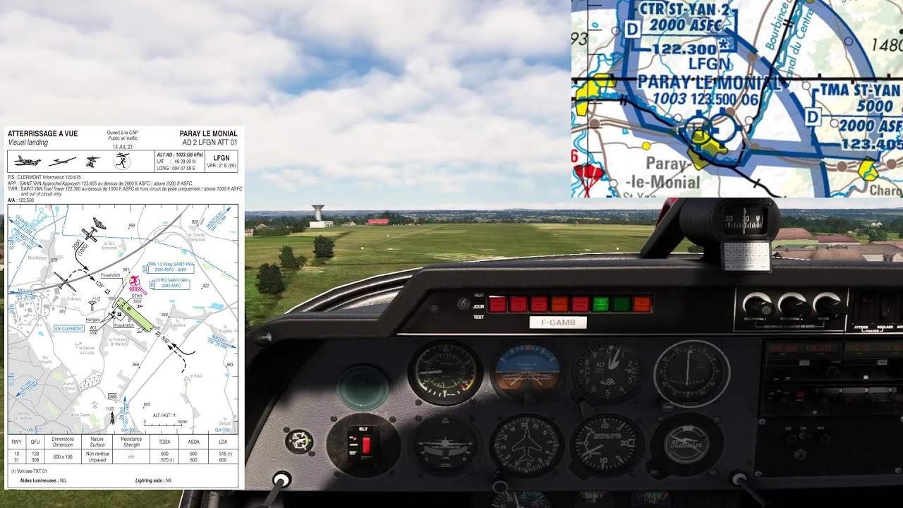 FS2020 simPPL découverte Autun - Paray le Monial le 03/09/2025