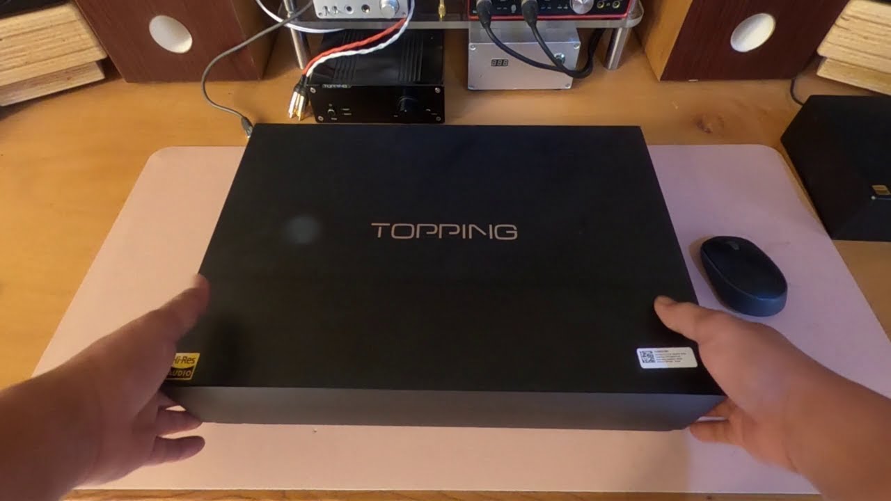 Unboxing Topping D70 dual Mono DAC AK4497QE FULL Balance and playing