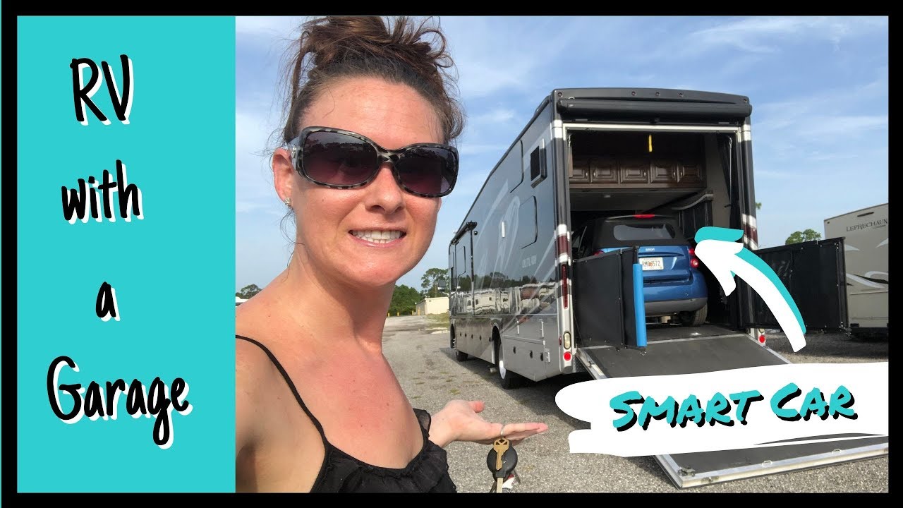 RV WITH CAR GARAGE - HOW I TOW MY SMART CAR IN MY TOY HAULER