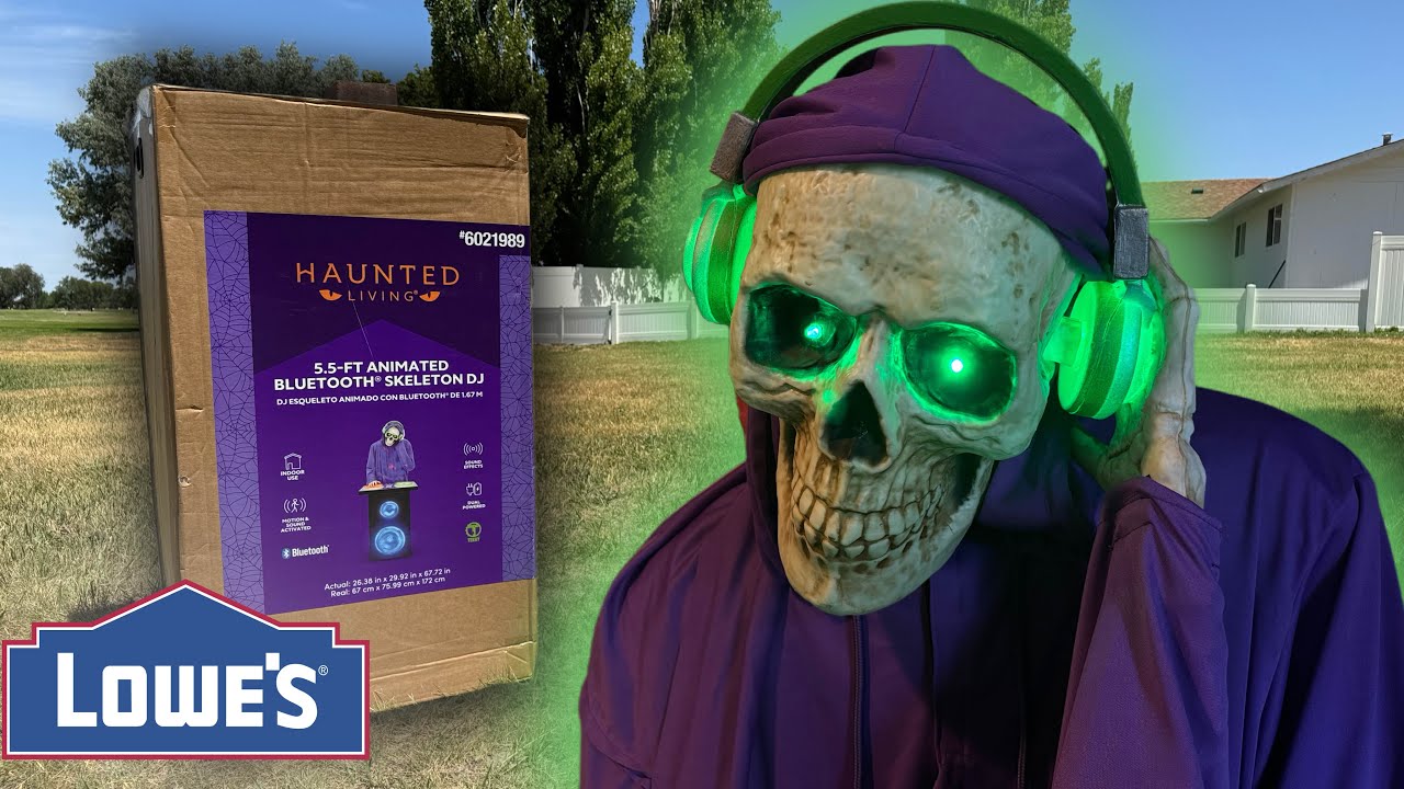 Lowe’s - Bluetooth Skeleton DJ Unboxing/Setup | Halloween 2025 Reaper Band Animatronic