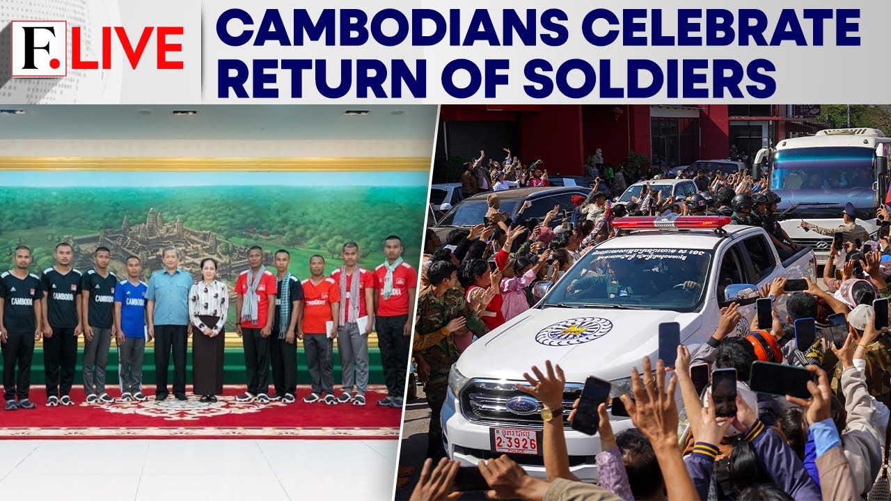 Cambodian Soldiers Freed by Thailand Meet PM Hun Manet, Get Hero's Welcome | Firstpost Live | N18G